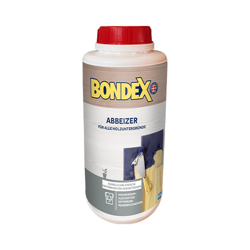 BONDEX ABBEIZER ist ein auf Erdöl basierter AbbeizerFÜR , der für eine schnelle und einfache Entfernung von Altbeschichtungen auf allen Holzoberflächen im Innenbereich sorgt.&nbsp;
<table cellpadding="2">
	<tbody>
		<tr>
			<td><img alt="Porentiefe-Entfernung-von-Voranstrichen.jpg" src="/kentico/getattachment/produkte/innen/abbeizer/Porentiefe-Entfernung-von-Voranstrichen.jpg?lang=de-DE&amp;width=50&amp;height=50" style="width: 50px; height: 50px;" title="Sehr-hoher-Wetter-und-UV-Schutz.png" /></td>
			<td>Porentiefe Entfernung von Voranstrichen</td>
		</tr>
		<tr>
			<td><img alt="Gelartige-Konsistenz-fur-eine-leichte-Verarbeitung-selbst-bei-senkrechten-Flachen.jpg" src="/kentico/getattachment/produkte/innen/abbeizer/Gelartige-Konsistenz-fur-eine-leichte-Verarbeitung-selbst-bei-senkrechten-Flachen.jpg?lang=de-DE&amp;width=50&amp;height=50" style="width: 50px; height: 50px;" title="Schutzt-und-erhalt-das-naturliche-Erscheinungsbild-(1).png" /></td>
			<td>Gelartige Konsistenz für eine leichte Verarbeitung selbst bei senkrechten Flächen</td>
		</tr>
	</tbody>
</table>
