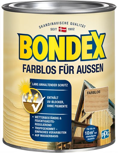 Farblos für Aussen